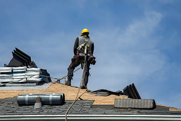 Professional Gutter Installation technician working in Bingham Canyon, UT
